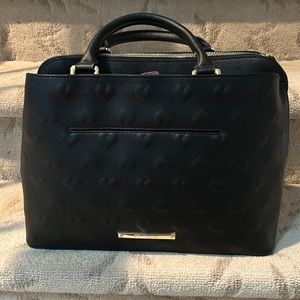 Stylish Betsy Johnson satchel bag with heart design